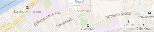 Karte Hallenbad Neu-Ulm