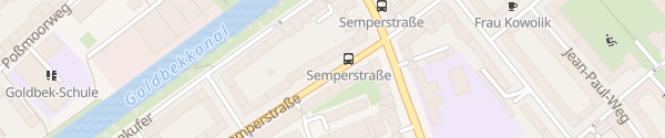 Karte Semperstraße West Hamburg