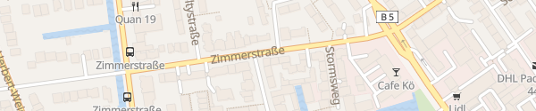 Karte Zimmer 34 Hamburg