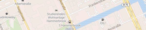 Karte Frankenstraße Hamburg