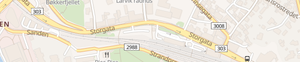 Karte Larvik stasjon Larvik