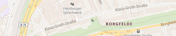 Karte Klaus-Groth-Straße Hamburg