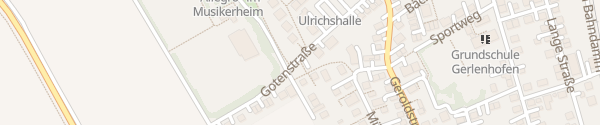 Karte Gotenstraße - FV Gerlenhofen Gerlenhofen