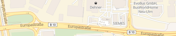 Karte Shell Tankstelle Europastraße Neu-Ulm