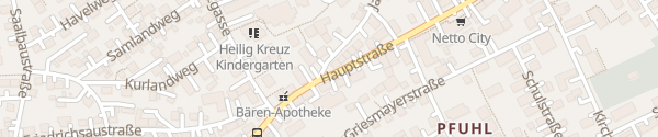 Karte Hauptstraße Pfuhl Neu-Ulm