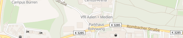 Karte Parkhaus Rohrwang Aalen
