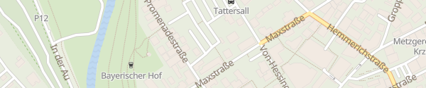 Karte Parkplatz Tattersall Bad Kissingen