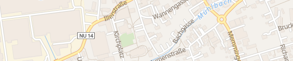 Karte Kolpingstraße Vöhringen