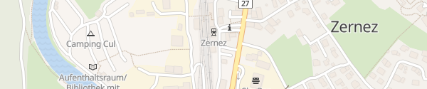 Karte RhB-Bahnhof Zernez