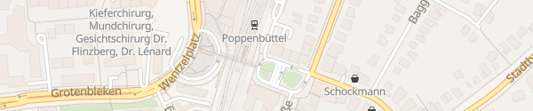 Karte P+R-Parkhaus am S-Bahnhof Poppenbüttel Hamburg