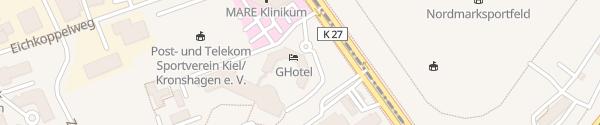 Karte GHOTEL hotel & living Kiel Kronshagen