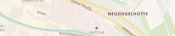 Karte Lidl Ulmer Straße Aalen