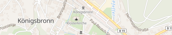 Karte Bahnhof Königsbronn