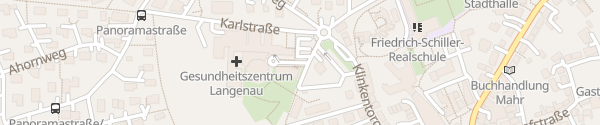 Karte Alb-Donau Klinikum und Gesundheitszentrum Langenau