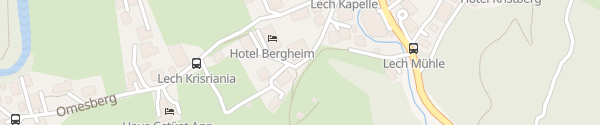 Karte Hotel Omesberg Lech