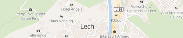 Karte Skihütte Schneggarei (Tesla Destination) Lech