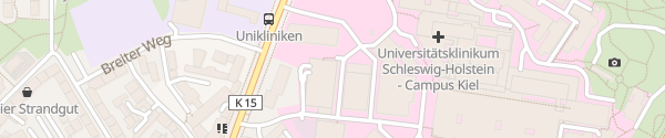 Karte Parkhaus UKSH Kiel Kiel