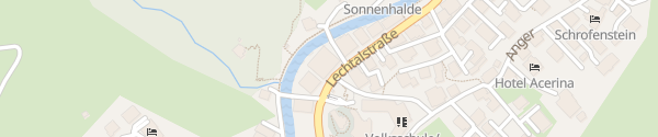 Karte Postbusgarage Lech