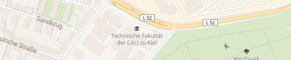 Karte Technische Fakultät der CAU Kiel
