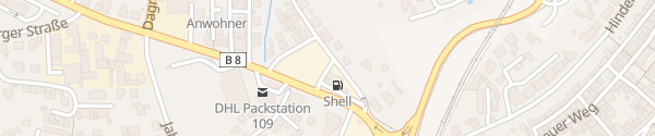 Karte Shell Tankstelle Kitzingen