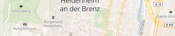 Karte Parkgarage Rathaus Heidenheim an der Brenz