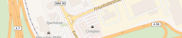 Karte IONITY Cineplex Memmingen