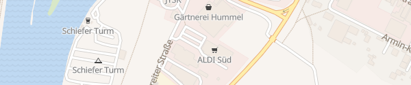 Karte ALDI Süd Marktbreiter Straße Kitzingen