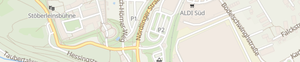 Karte Wohnmobil-Stellplatz P2 Rothenburg ob der Tauber