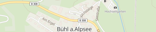 Karte Parkplatz Alpsee Immenstadt im Allgäu