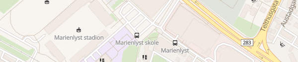 Karte Marienlyst Stadion Drammen