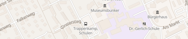 Karte Volkshochschule Trappenkamp