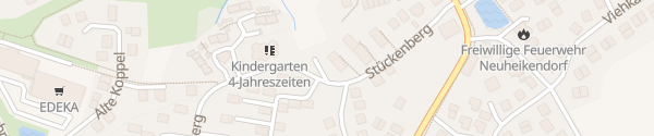 Karte Kindertagesstätte 4 Jahreszeiten Heikendorf