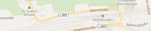 Karte P+R Parkplatz Bahnhof Bad Salzungen