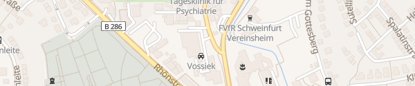 Karte Autohaus Vossiek Schweinfurt