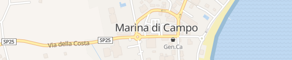 Karte Tourist Info Parcheggio Piazza dei Granatieri Marina di Campo