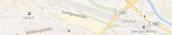 Karte Lidl Sundgaustraße Giengen an der Brenz