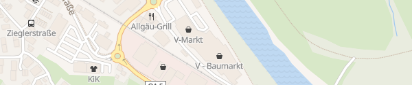 Karte V-Baumarkt Immenstadt im Allgäu