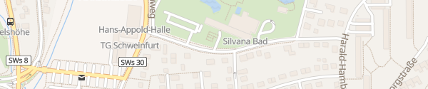 Karte Freizeitbad Silvana Schweinfurt