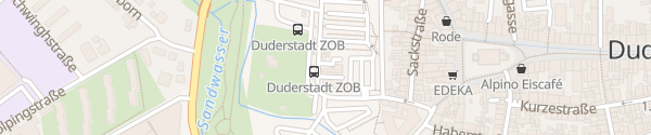 Karte Busbahnhof Duderstadt