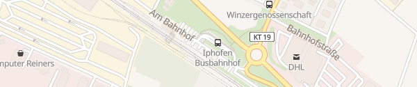 Karte Am Bahnhof Iphofen