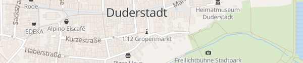 Karte Historisches Rathaus Duderstadt