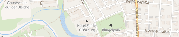 Karte Hotel Zettler Günzburg