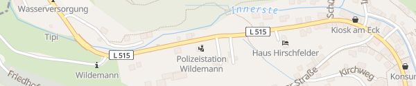 Karte Parkplatz Hindenburgstraße Wildemann