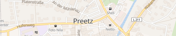 Karte Garnkorbparkplatz Preetz