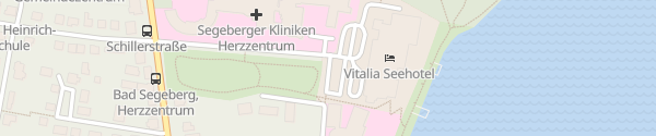 Karte Vitalia Seehotel Bad Segeberg
