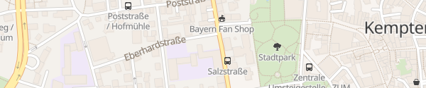 Karte Eberhardstraße Kempten (Allgäu)