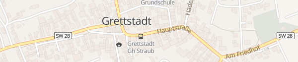 Karte Hauptstraße Grettstadt