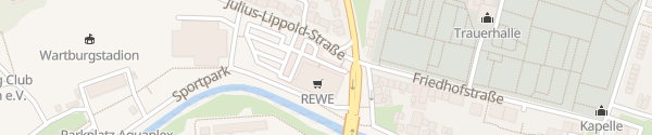 Karte REWE Mühlhäuser Straße Eisenach