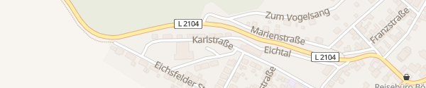 Karte Karlstraße Südeichsfeld