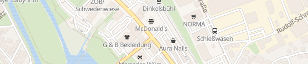 Karte McDonald's Dinkelsbühl